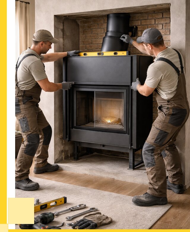 Установка каминных топок в Коркине под ключ от 18686 р. | ЭриданКрк