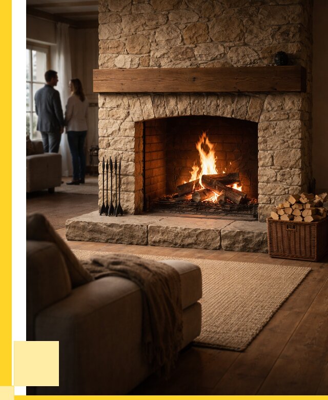 Открытые камины под ключ в Коркине от 155715 р. ЭриданКрк