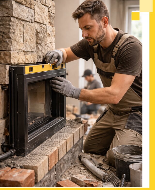 Дровяные камины под ключ в Коркине: монтаж, обустройство