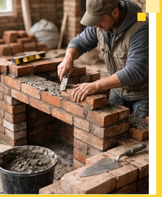 Кладка каминов под ключ в Коркине профессиональная отделка и монтаж