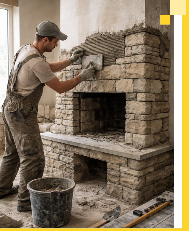 Строительство каминов под ключ в Коркине от проектирования до монтажа