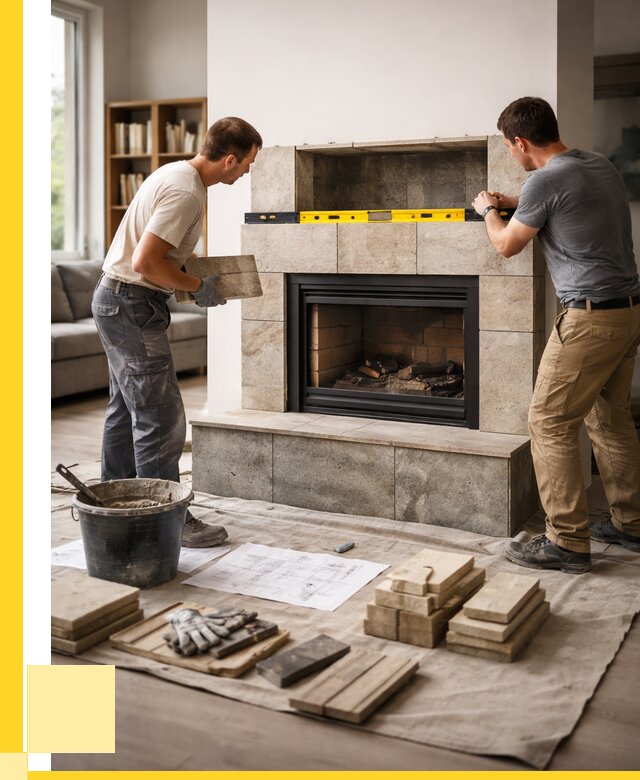 Монтаж каминов и установка в Коркине от 46715 р. | ЭриданКрк