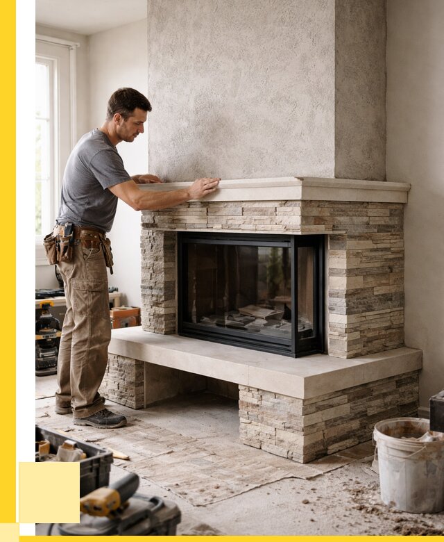 Изготовление каминов под ключ в Коркине от 155715 р. | ЭриданКрк