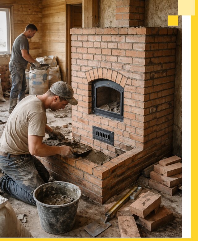 Профессиональное строительство печей в Коркине под ключ