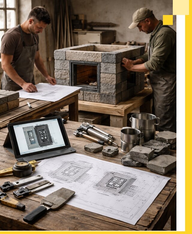 Разработка проектов печей с согласованием и монтажом в Коркине