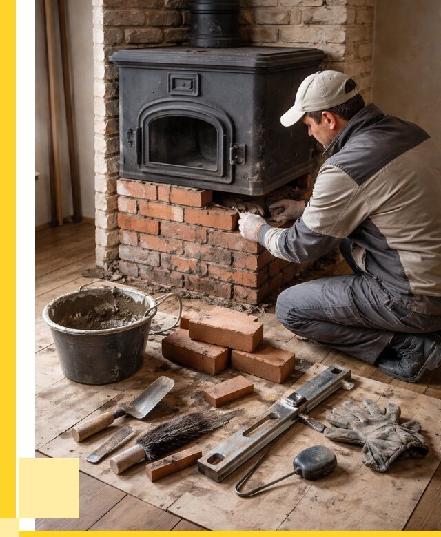 Ремонт печей в Коркине от 12457 р., услуги печника ЭриданКрк