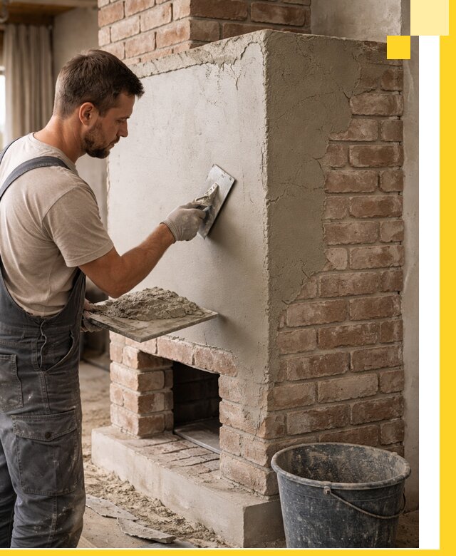 Отделка печей и облицовка каминов в Коркине под ключ