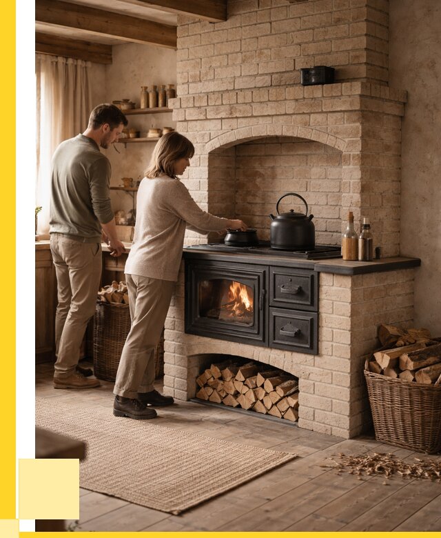 Печи с плитой в Коркине от 46715 р. | ЭриданКрк — кирпичная печь