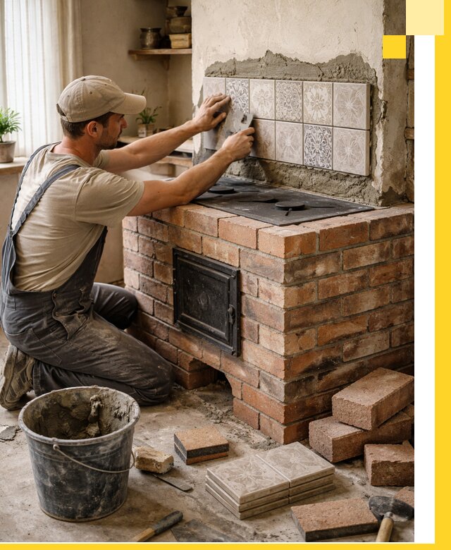 Печи с плитой на заказ монтаж гарантия и сервис в Коркине