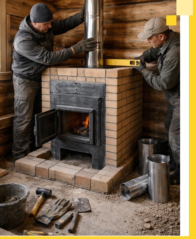 Проектирование, изготовление и установка банных печей в Коркине