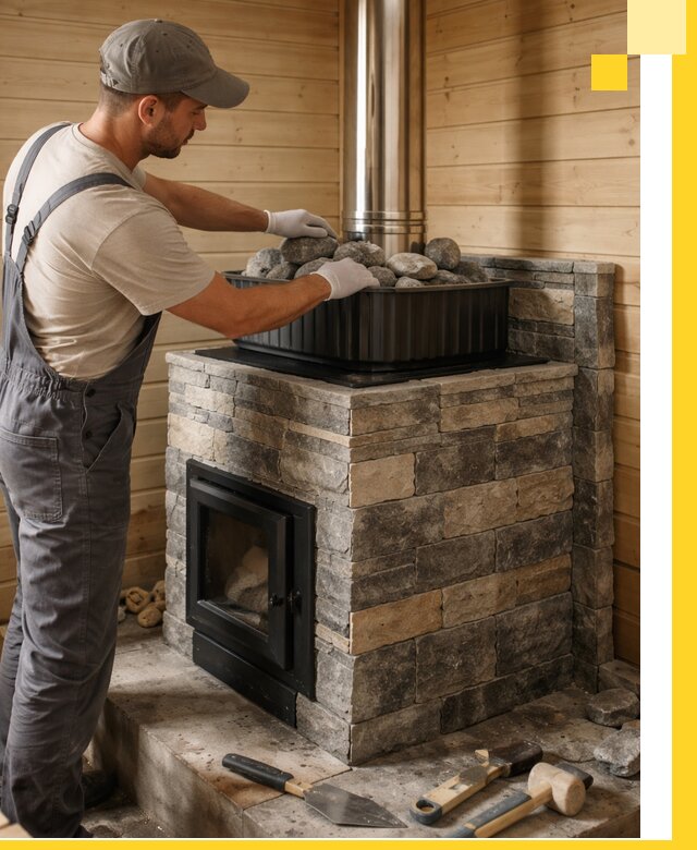 Печи для парной в Коркине, производство, монтаж и обслуживание