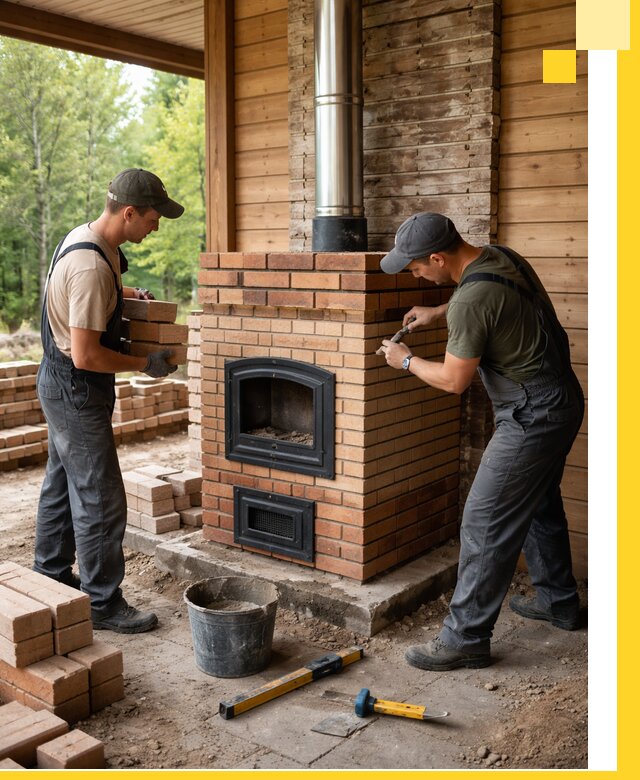 Производство и установка дачных печей под ключ в Коркине