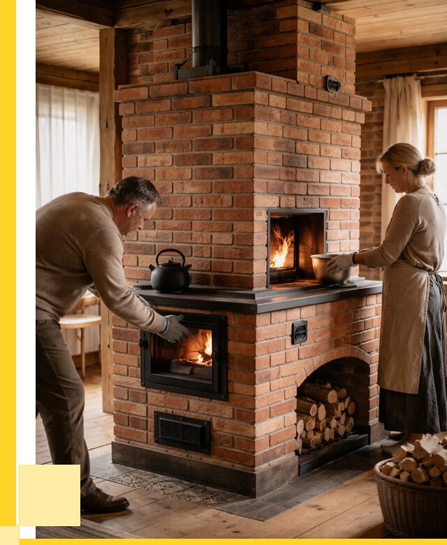 Печи для загородного дома под ключ в Коркине от 83048 р. | ЭриданКрк