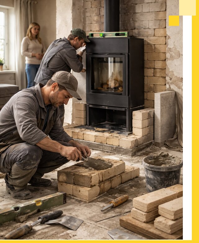 Печи и камины под ключ: проект, установка в Коркине