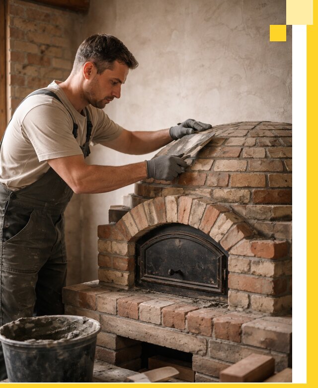 Изготовление и монтаж помпейских печей на заказ в Коркине