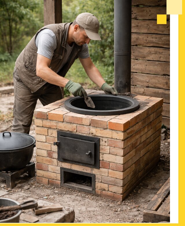 Изготовление и установка печей для казана в Коркине под ключ