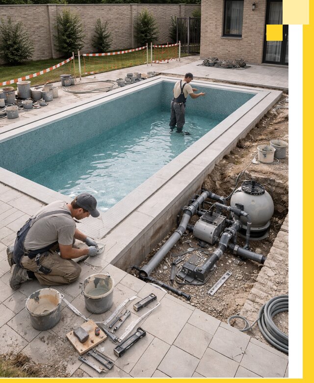 Строительство бассейнов под ключ в Коркине: проекты и монтаж