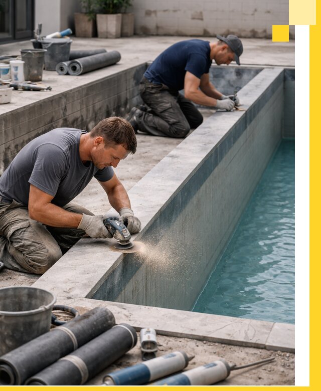 Профессиональный ремонт бассейнов под ключ в Коркине