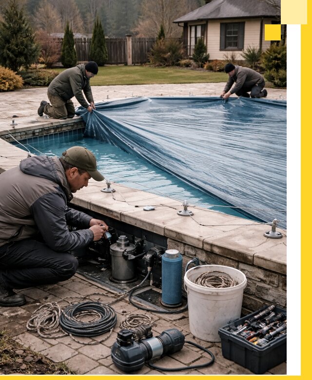 Консервация бассейнов в Коркине: подготовка к длительному хранению