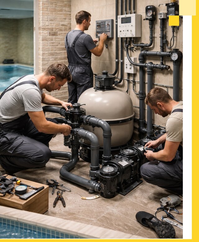 Комплексное оборудование для бассейнов под ключ в Коркине