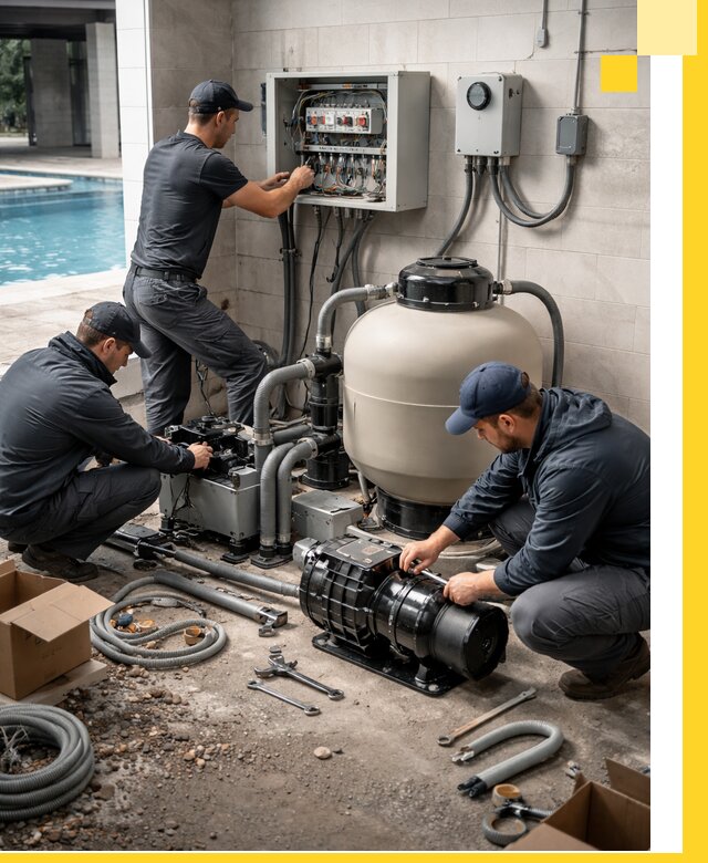 Профессиональный монтаж оборудования для бассейнов в Коркине