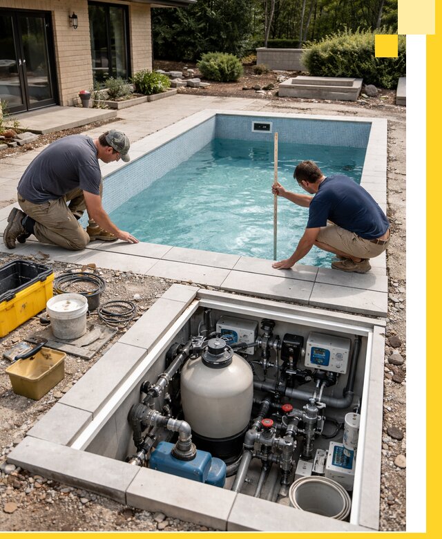 Строительство качественных домашних бассейнов под ключ в Коркине