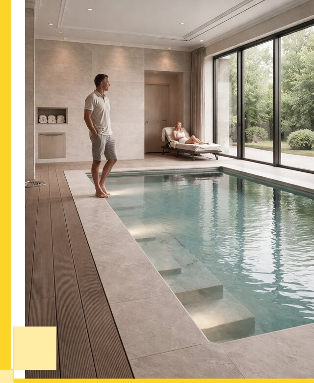 Бассейны в коттедже под ключ в Коркине от 1245720 р. | ЭриданКрк