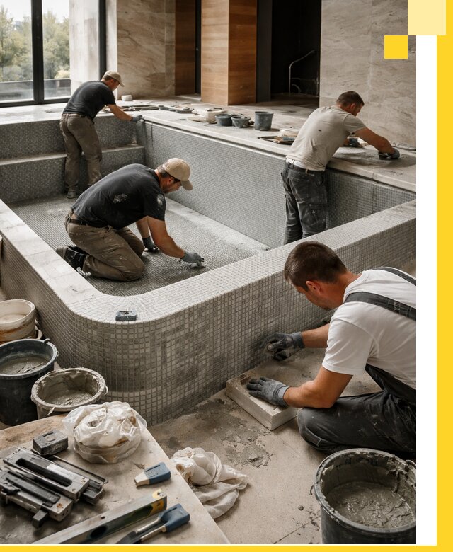 Строительство и установка СПА бассейнов под ключ в Коркине