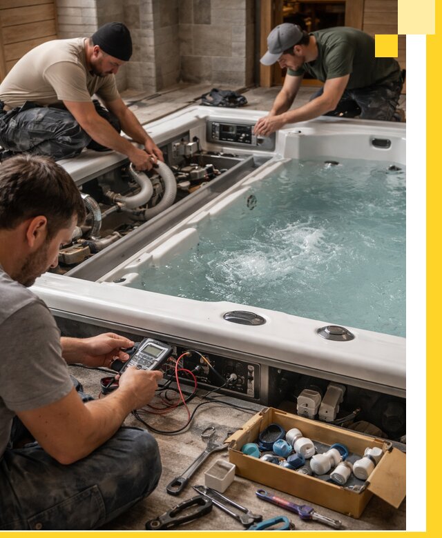 Гидромассажные бассейны под ключ в Коркине, дизайн и монтаж