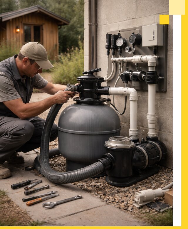 Продажа и монтаж фильтров и насосов для бассейнов в Коркине