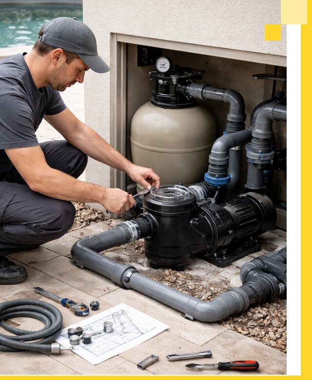 Поставка, монтаж и сервис насосов для бассейнов в Коркине