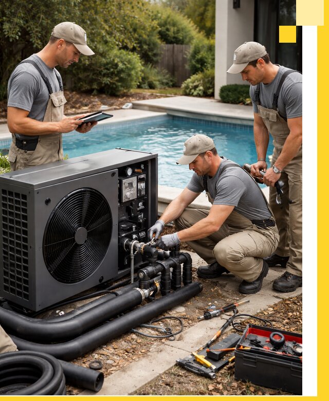 Проектирование и установка тепловых насосов для бассейнов в Коркине