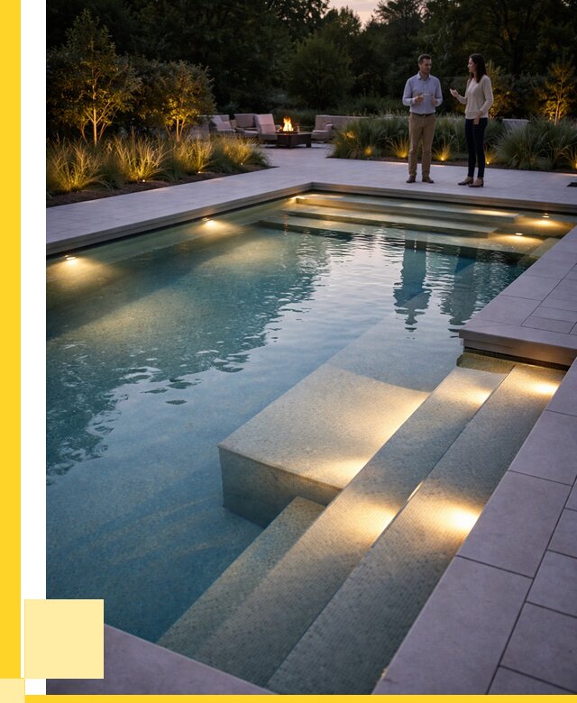 Освещение бассейнов в Коркине под ключ от 25953 р. | ЭриданКрк