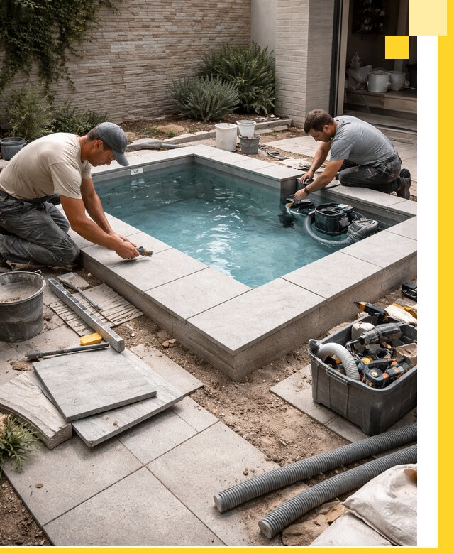 Мини бассейны под ключ в Коркине, дизайн и установка