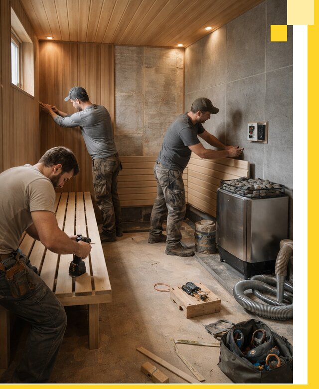 Сауны под ключ в Коркине, проектирование, строительство, отделка