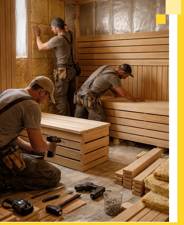 Профессиональное строительство саун под ключ в Коркине