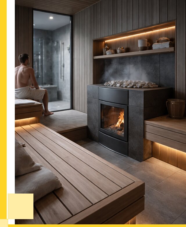 Проект сауны в частном доме в Коркине от 36334 р. | ЭриданКрк