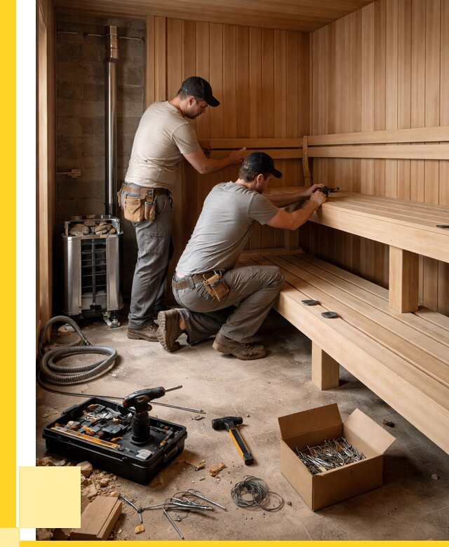 Монтаж саун под ключ в Коркине от 124572 р. | ЭриданКрк