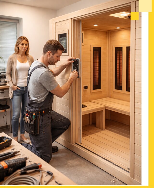 Инфракрасные сауны под ключ в Коркине продажа и установка