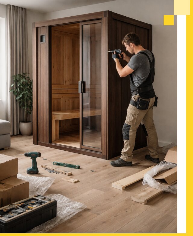 Установка и производство мини саун под ключ в Коркине