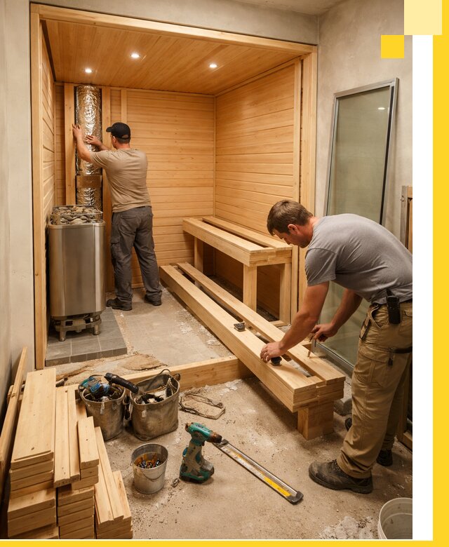 Проектирование и установка домашних саун под ключ в Коркине