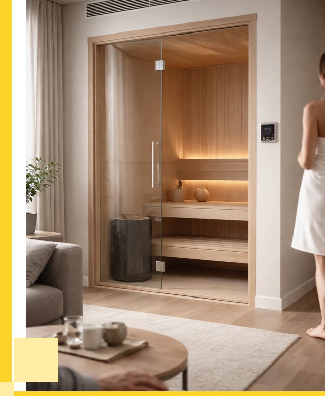 Сауна в квартире под ключ в Коркине от 124572 р. ЭриданКрк