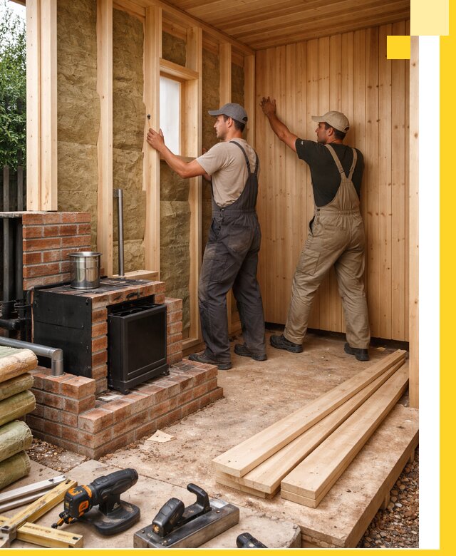 Строительство и установка дачных саун под ключ в Коркине