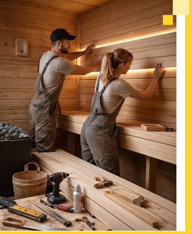 Дизайн саун и бань под ключ с индивидуальным проектом в Коркине