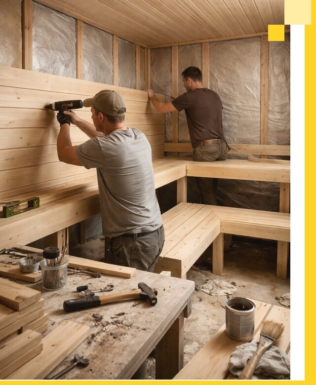 Профессиональная отделка бань и саун под ключ в Коркине