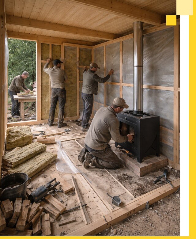 Профессиональный монтаж бань под ключ в Коркине для дома