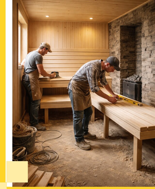 Отделка бани в Коркине: внутренняя отделка от 3114 р. | ЭриданКрк