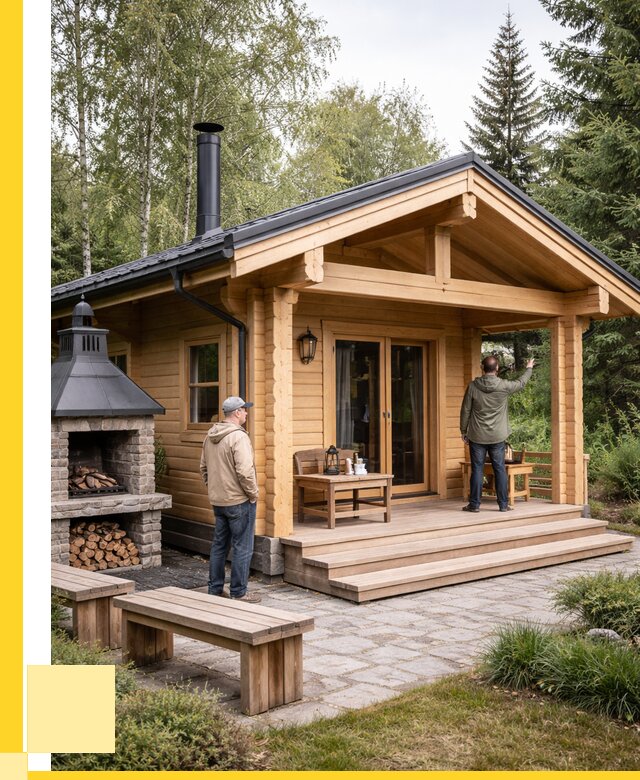 Деревянные бани под ключ в Коркине от 467145 р. | ЭриданКрк