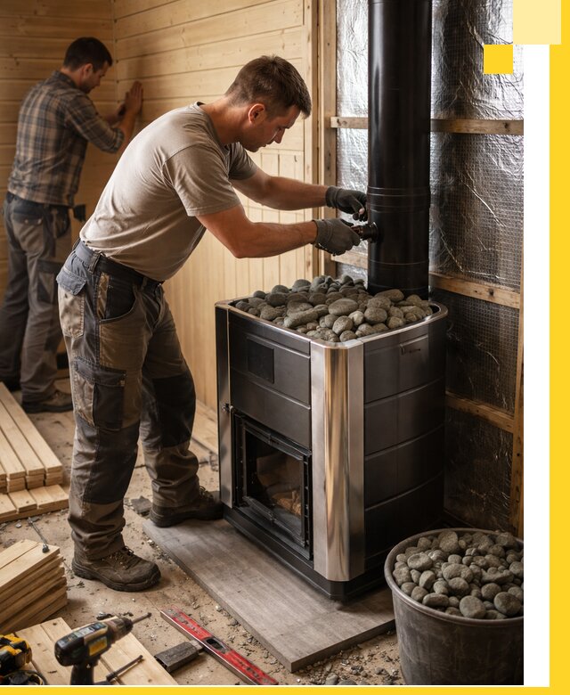 Проектирование и строительство парилок для бани в Коркине под ключ