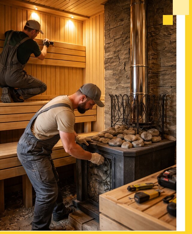 Комплексный дизайн бань, саун и зон отдыха в Коркине